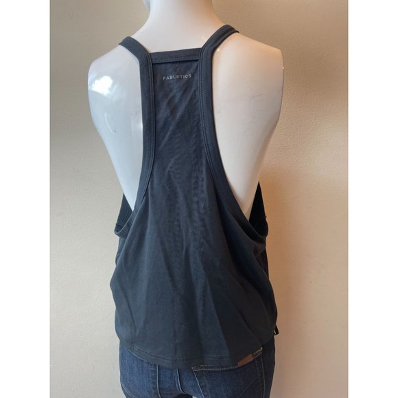 Fabletics Womens Halter Tank Top Racerback TK2253713 Sleeveless Black Size 2X - Picture 3 of 8